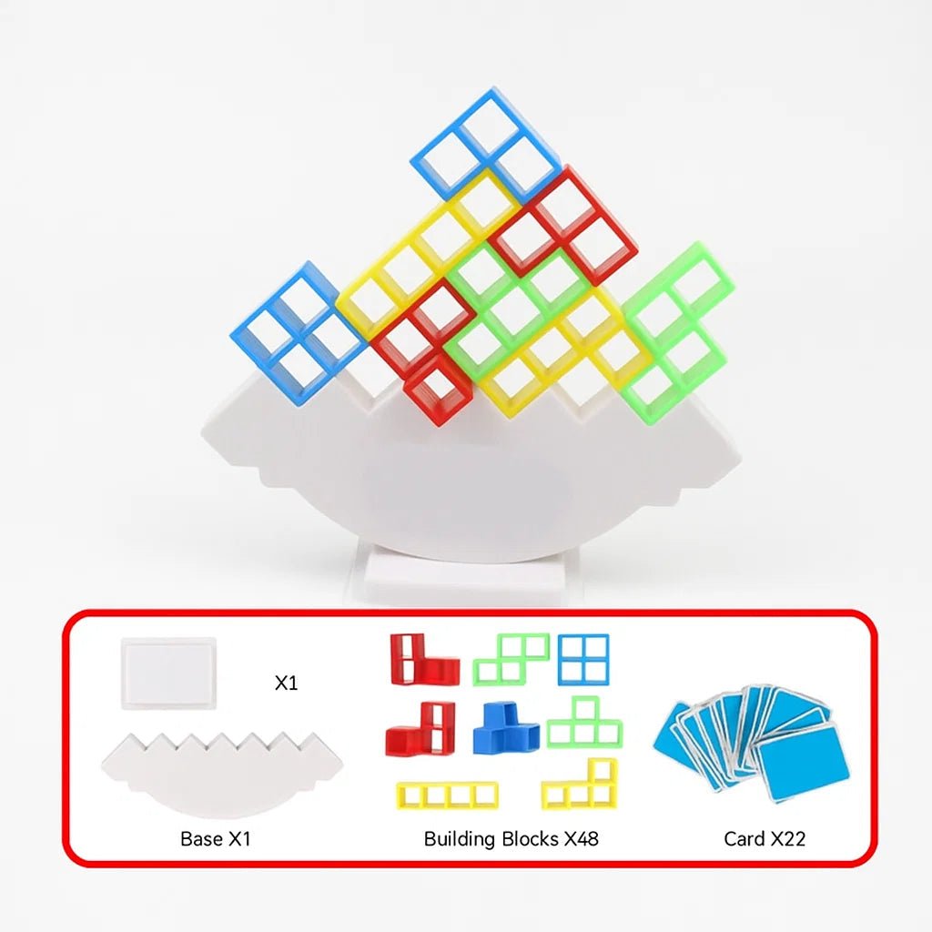 Kleurrijk Stapelspel – Leerrijk Spel – Voor Kinderen en Gezinnen – Creatieve Bouwpuzzel