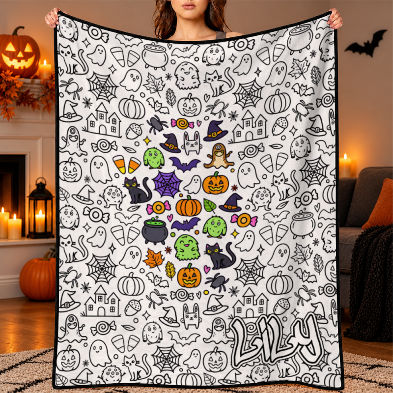 Fittershape Halloween DIY Tekenkleed – creatief kleurplezier