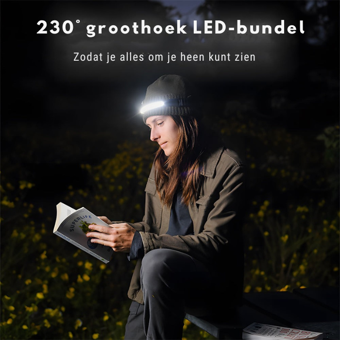 Oplaadbare LED Hoofdlamp – USB – Voor Hardlopen en Fietsen