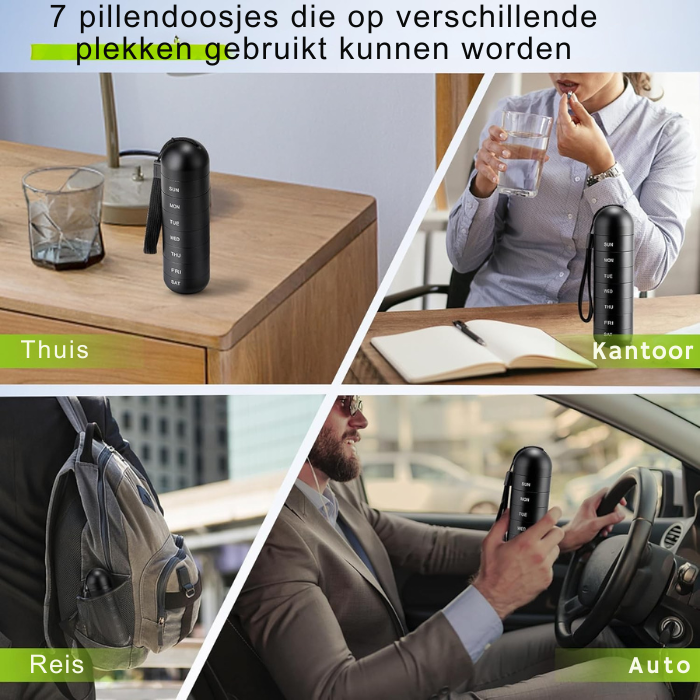Medicatiedoos – 7 Dagen – Voor Organisatie van Pillen en Vitaminen