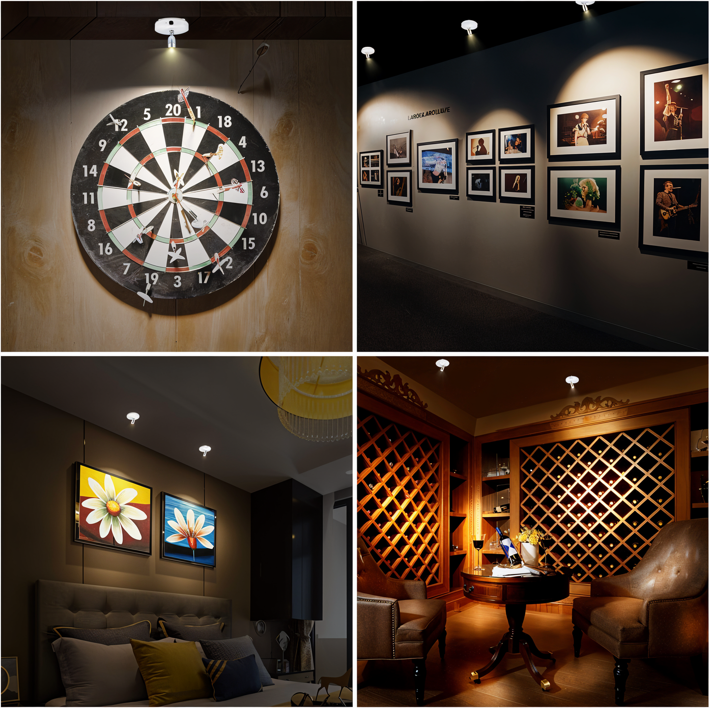 Lichtspot – Verstelbaar – Met Afstandsbediening – Voor Wanddecoratie