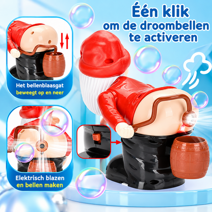 Fittershape Kerstman op Fiets Figuur – met cadeautjes