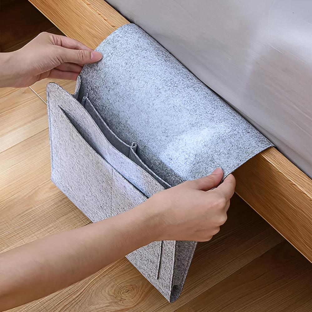 Opbergzak voor Bed – Multifunctionele Organizer – Voor Kussen of Bovenkant Bed