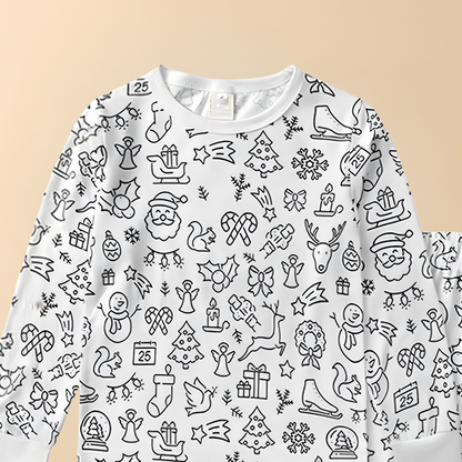 Kerst Pyjama voor Kinderen – Fijne Kerst en Nieuwjaar – Zachte Stof