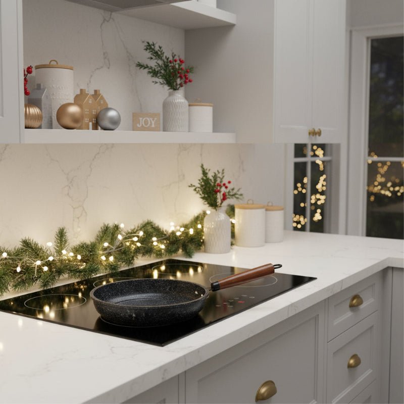 Koekenpan met Houten Handvat – Non-stick Coating – Voor Eieren en Gerechten