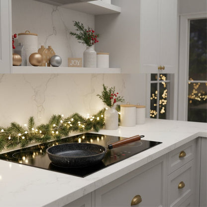 Koekenpan met Houten Handvat – Non-stick Coating – Voor Eieren en Gerechten