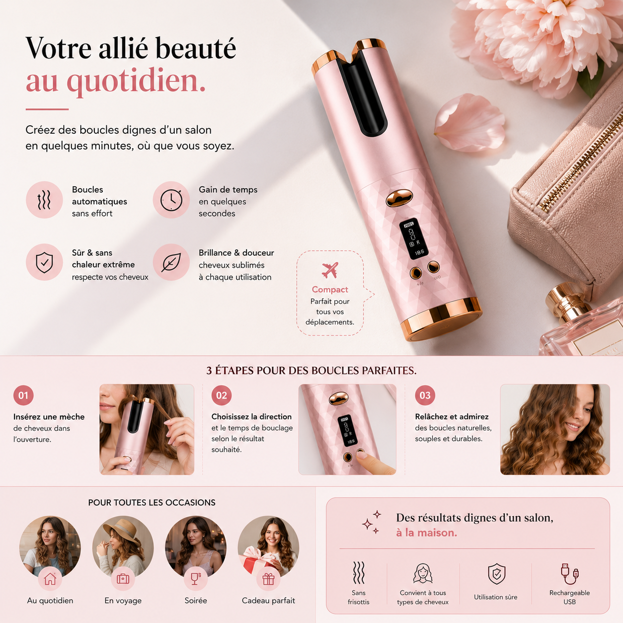 Fittershape Curl Styler Pro – snel & eenvoudig voor natuurlijke krullen
