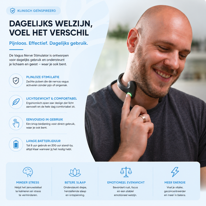 Fittershape Vagus Nerve Stimulator – voor stressvermindering & betere slaap