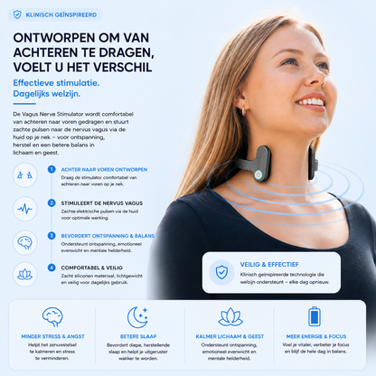 Fittershape Vagus Nerve Stimulator – voor stressvermindering & betere slaap