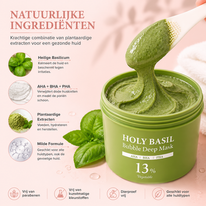 Fittershape Holy Basil Bubble Mask – zuiverend & kalmerend