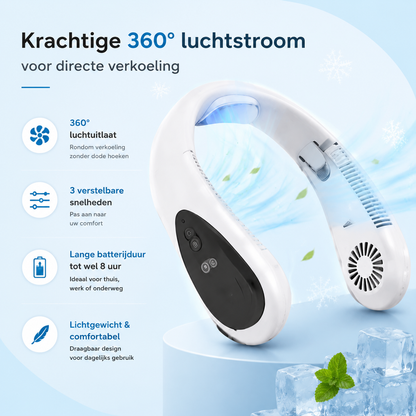 Fittershape Nek Airco – draagbare ventilator met koeling