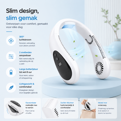 Fittershape Nek Airco – draagbare ventilator met koeling