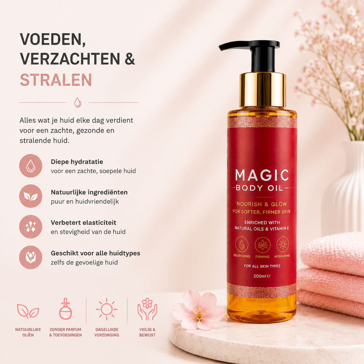 Fittershape Magic Body Oil – voedend & verstevigend