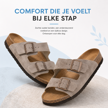 Fittershape Suède Sandalen – met voetboogsteun