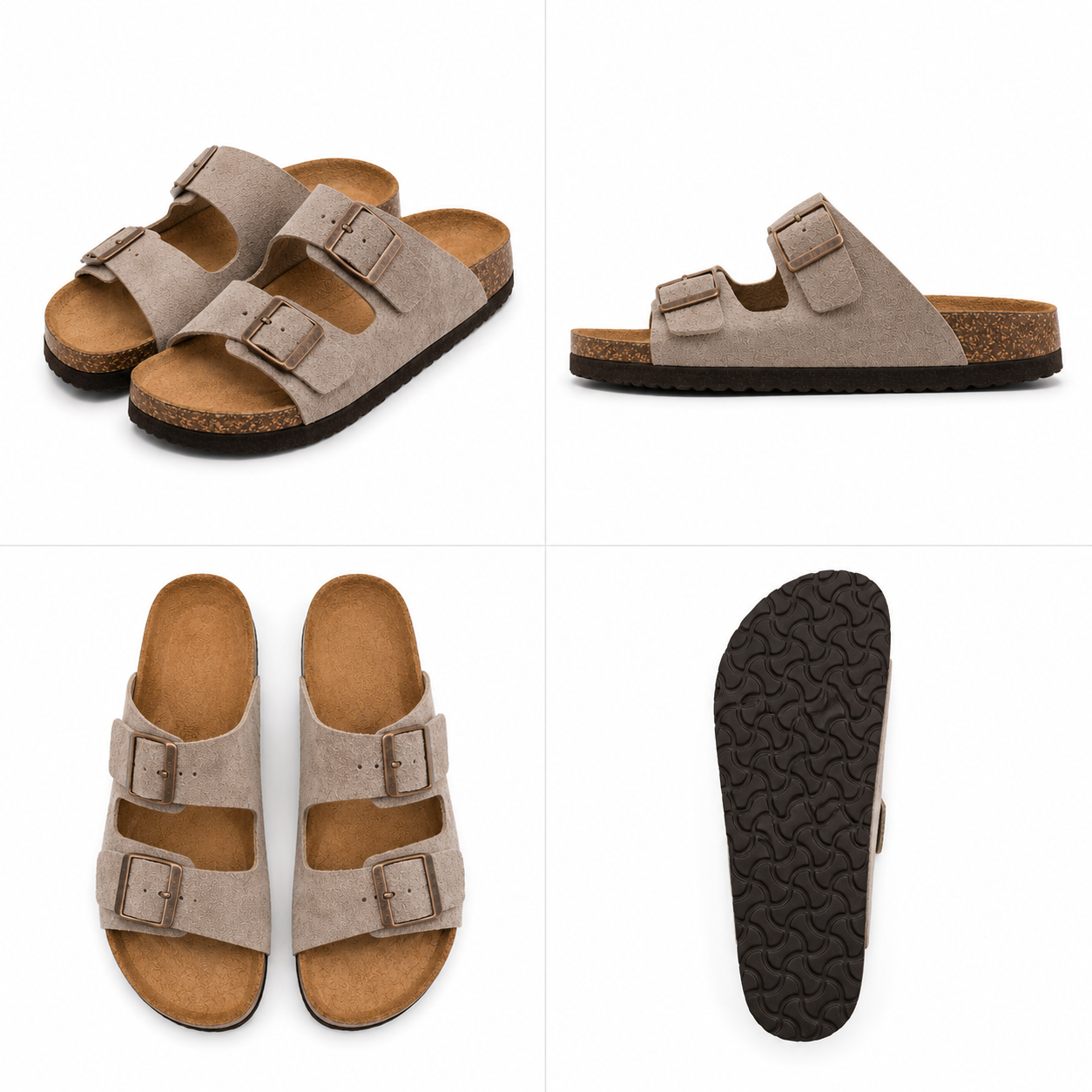 Fittershape Suède Sandalen – met voetboogsteun