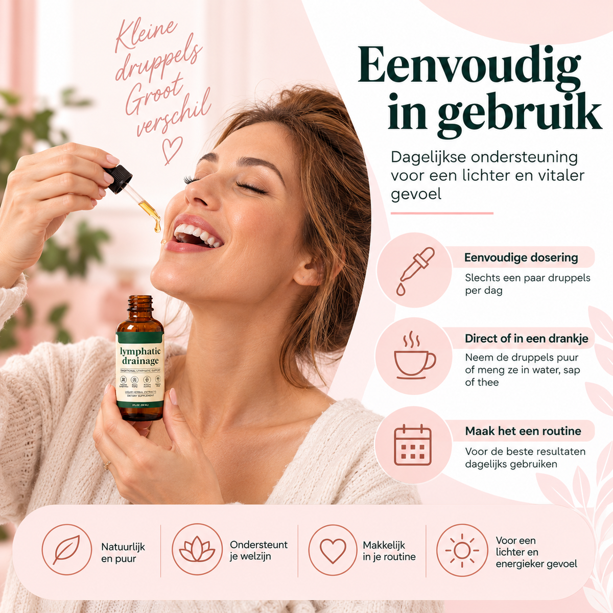 Fittershape Lymphatic Support Drops – voor lichtere benen & minder vocht