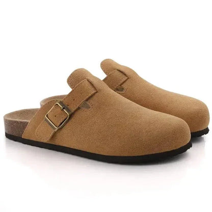 Muiltjes voor Dames – Suède – Met Verstelbare Gesp