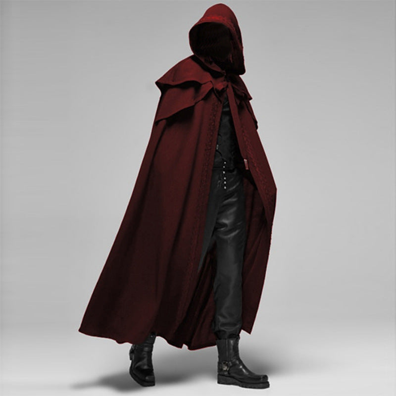 Zwarte Cape – Grote Kap – Gedetailleerd ontwerp – Voor cosplay of speciale gelegenheden