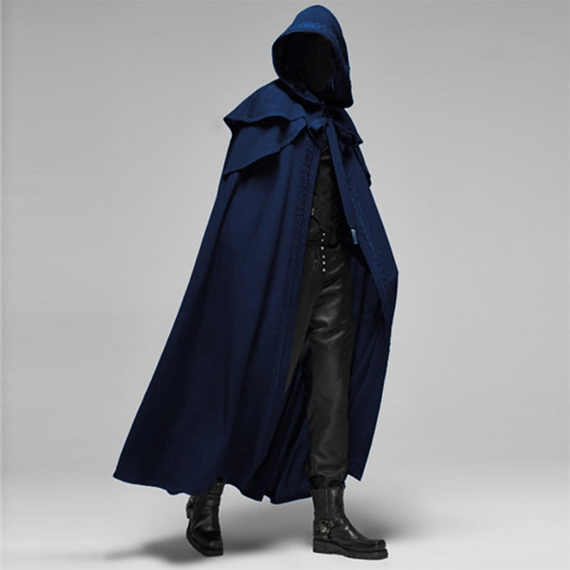Zwarte Cape – Grote Kap – Gedetailleerd ontwerp – Voor cosplay of speciale gelegenheden
