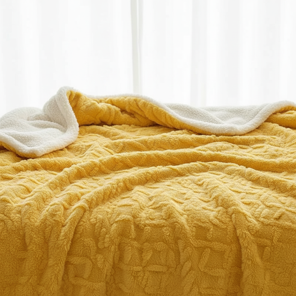 Zachte fluwelen deken – Dubbele laag – Warme deken voor het bed