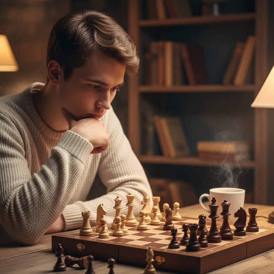 Houten Schaakset – Klassiek Design – In Opbergdoos – Voor Schaken en Strategische Spellen