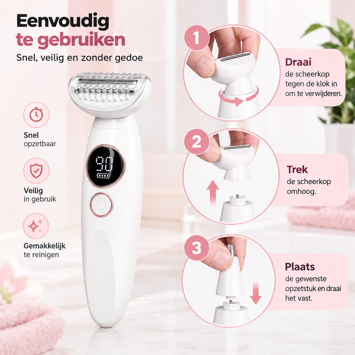 Fittershape 5-in-1 Scheerapparaat – waterproof & voor gevoelige huid