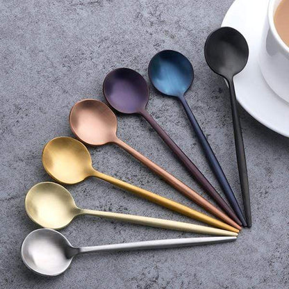 Set van Metallic Lepels – Stijlvol Design – Roestvrij Staal – Voor Koffie en Thee