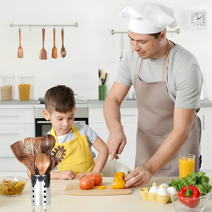 TeakWood 11-delige Keukengerei Set – Natuurlijke Keukenstijl