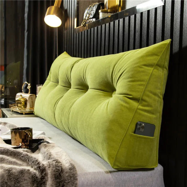Lange Rugsteunkussen – Zachte Stof – Ondersteuning voor Rug – Voor Bed of Bank
