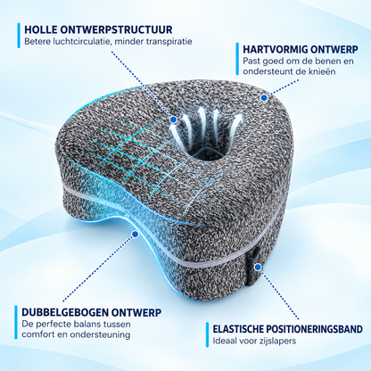 Fittershape Ergonomisch Kniekussen – memory foam & verstelbaar