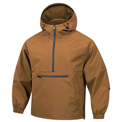 Heren Windjack – Waterdicht – Ademend – Met Capuchon en Ritszak