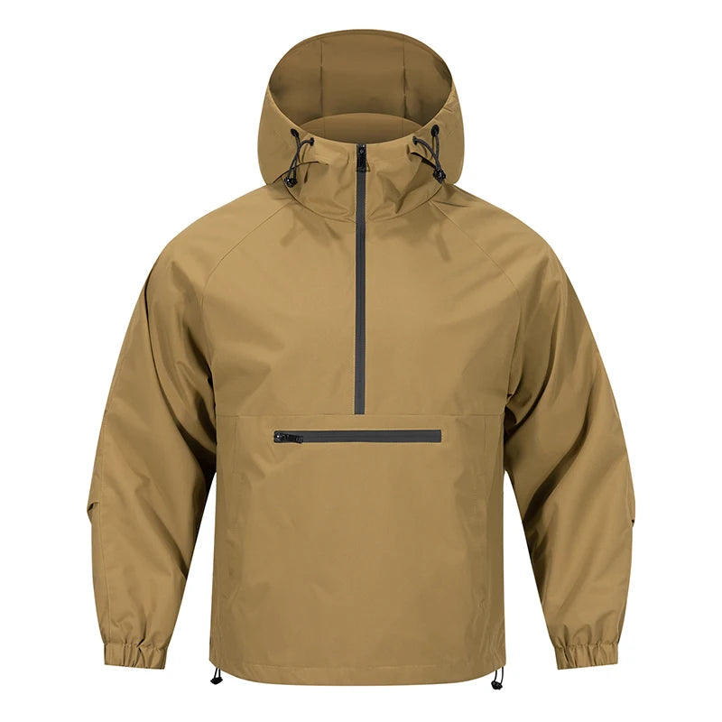 Heren Windjack – Waterdicht – Ademend – Met Capuchon en Ritszak