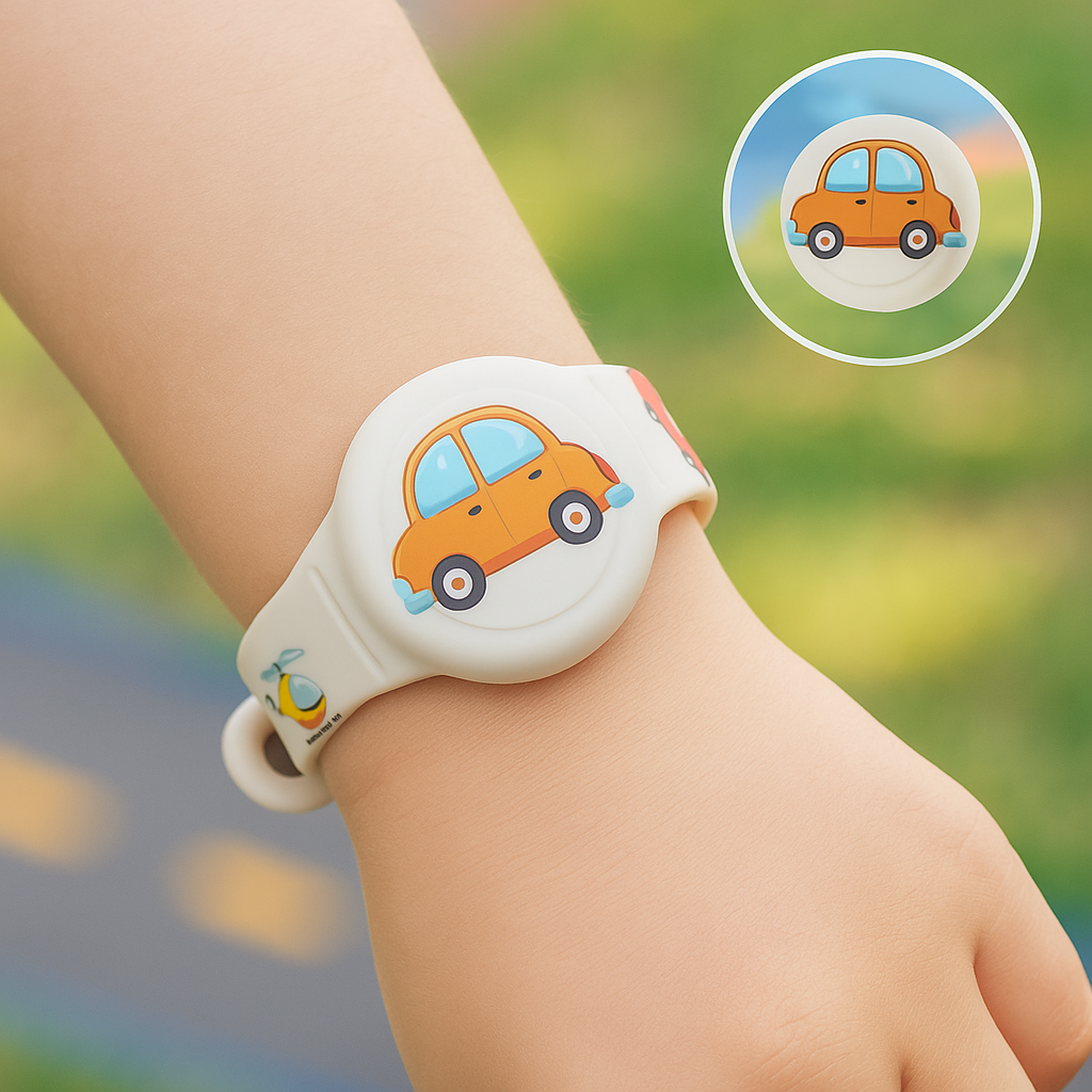GPS Armband voor Kinderen – Veiligheidsarmband – Met Leuke Dierenillustraties