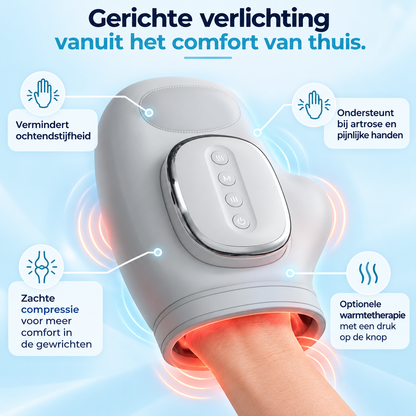 Fittershape Handmassage Handschoen – met warmte & luchtdruk