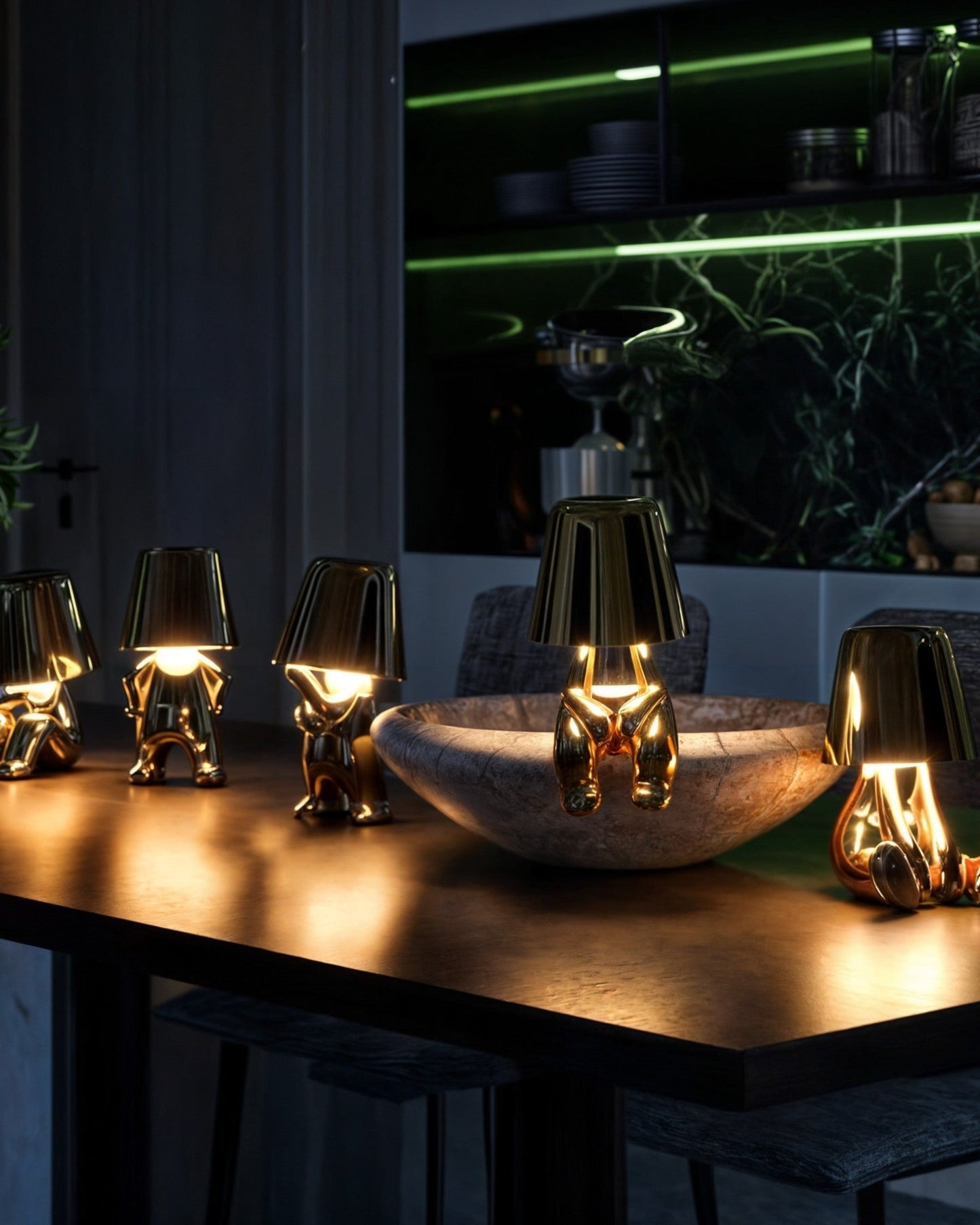 Tafelamp – Glanzend ontwerp – Moderne uitstraling – Voor interieurdecoratie