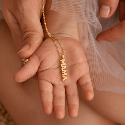 Fittershape Mama Halsketting – goud met bedelhangertje