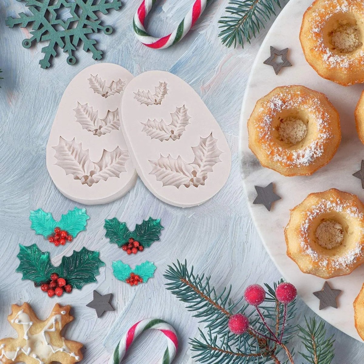 Kerstmis Vormpje – Non-stick – Voor Fondant, Chocolade en Bakken