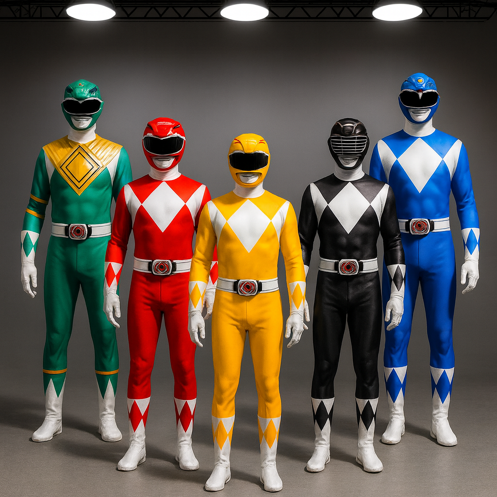 Power Rangers Kostuums – Polyester – Voor Halloween & Feesten