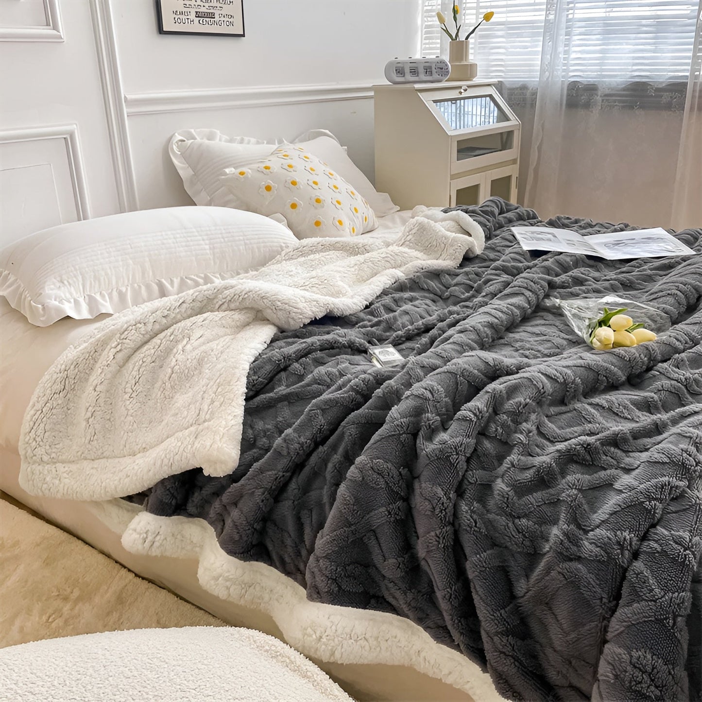 Flanellen Deken – Zacht en Warm – Voor Bed en Bank