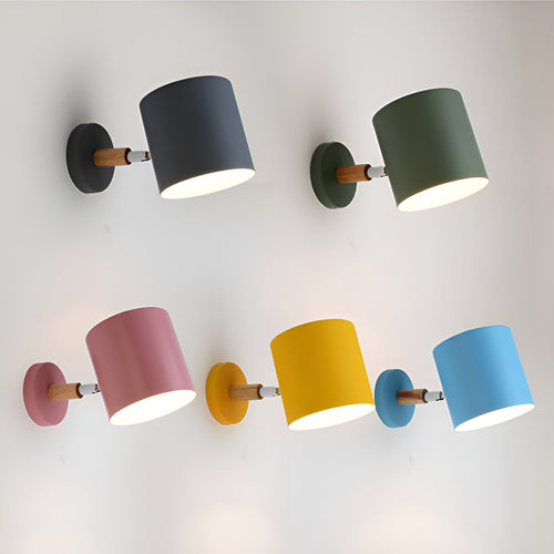 Wandlamp – Minimalistisch ontwerp – Houten accent – Voor slaapkamer