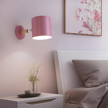 Wandlamp – Minimalistisch ontwerp – Houten accent – Voor slaapkamer