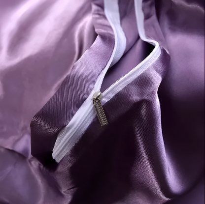 Satijnen dekbedovertrek – glad materiaal – huidvriendelijk – voor comfortabel slapen
