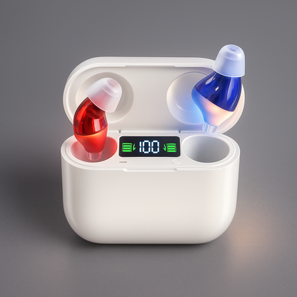 Draadloze Oordopjes – Digitale Display – Geluidsisolatie en Oplaadbaar
