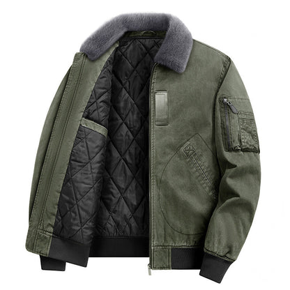 Heren Bomberjack – Warme Voering – Met Zakken – Voor Koude Dagen