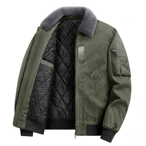 Heren Bomberjack – Warme Voering – Met Zakken – Voor Koude Dagen