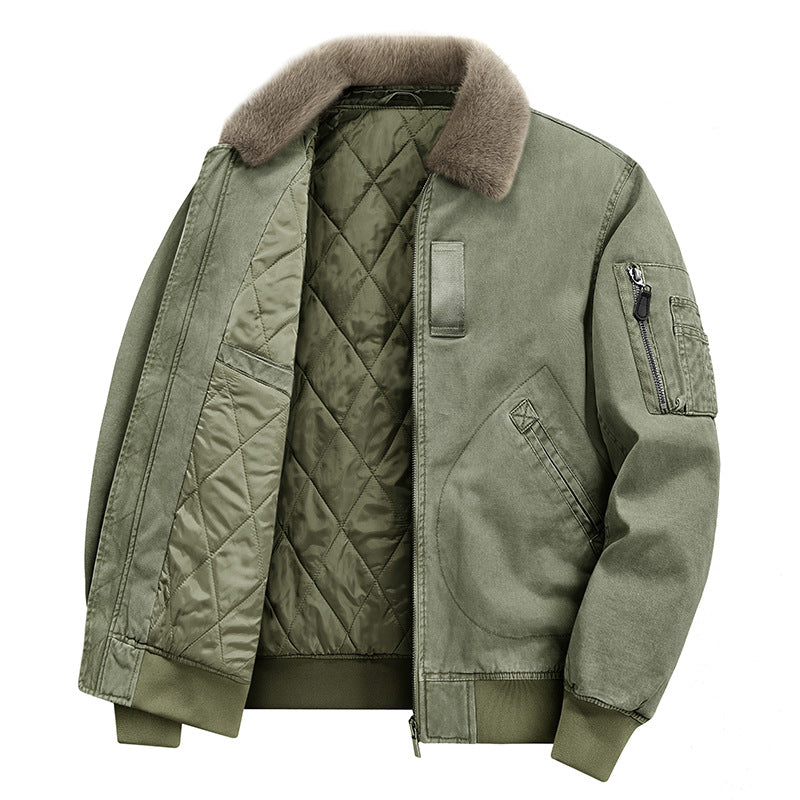 Heren Bomberjack – Warme Voering – Met Zakken – Voor Koude Dagen