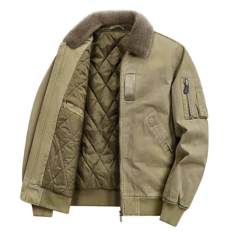 Heren Bomberjack – Warme Voering – Met Zakken – Voor Koude Dagen