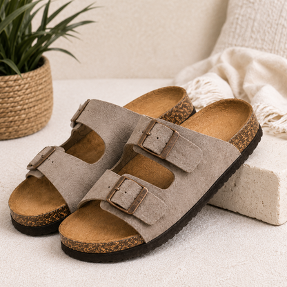 Fittershape Suède Sandalen – met voetboogsteun