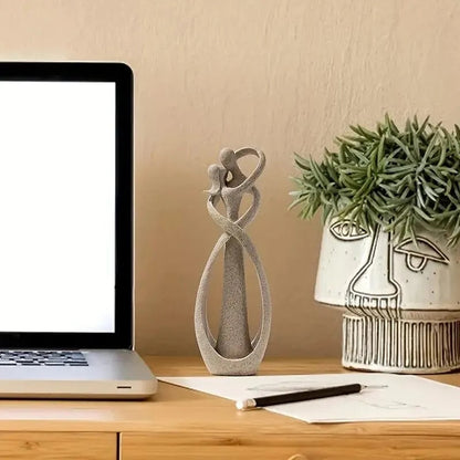 Decoratie beeld – abstract koppel – opengewerkte vorm – voor woonkamer & wandrek