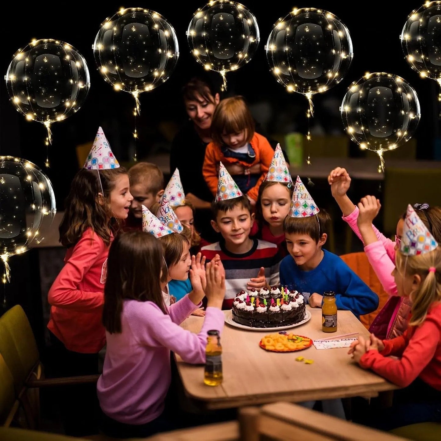 LED ballonnen – Warm wit licht – Draadverlichting – Voor tuin & feestdecoratie